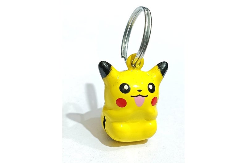 Pups&Pets Dog And Cat Bell Cartoon Character included Ring, Collar Bell Cartoon Design For Cat And Dog (Pikachu) - Image 2