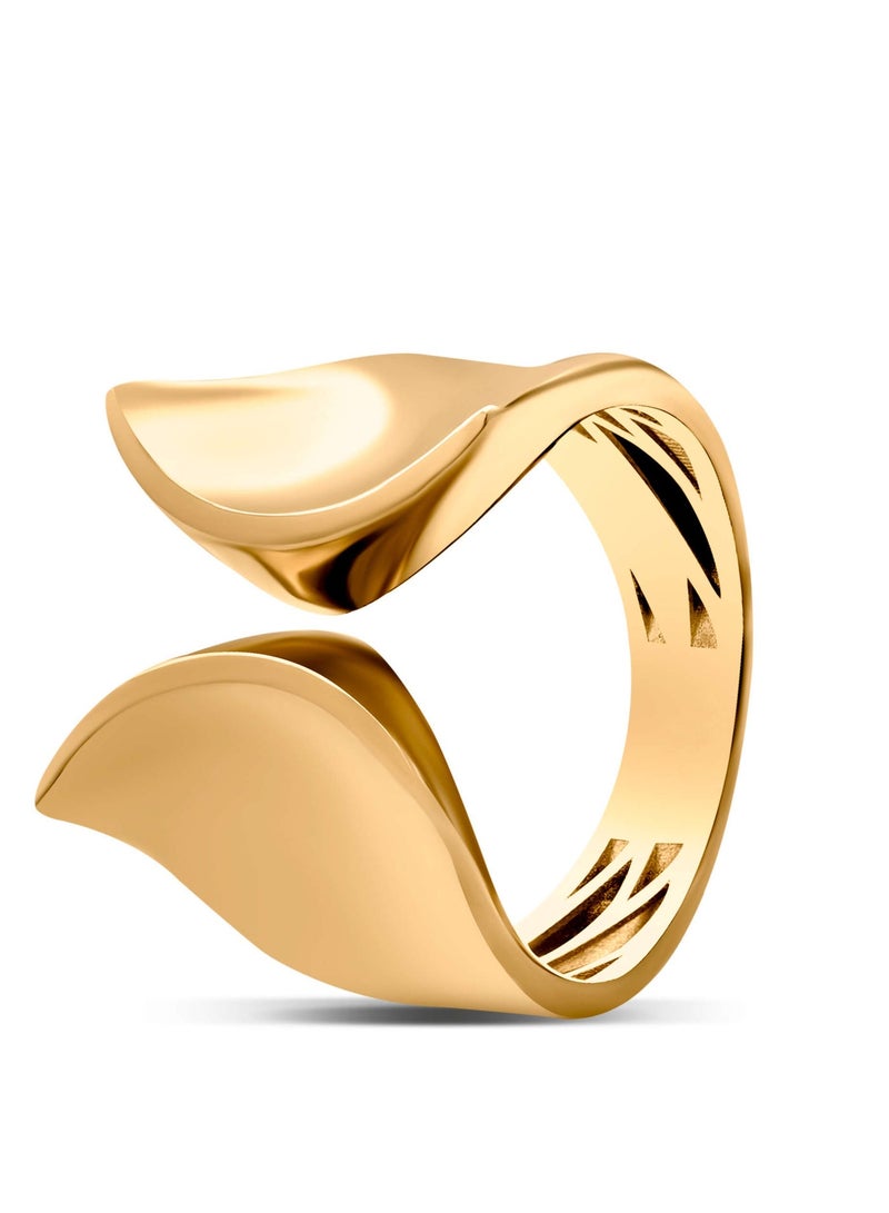Ruby Art 925 Sterling Silver Ring, 21K Gold Plated,     Design for Women gift jewelry - Image 1
