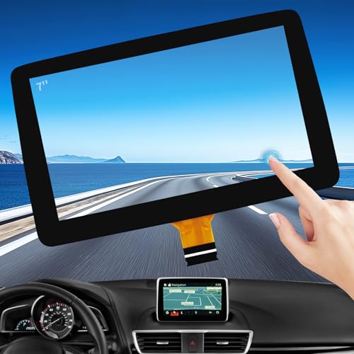 RESNAVSCREN 7" Touch Screen Digitizer BHP1611J0D Replacement for 2014-2016 Mazda 3 2 16-17 CX-3 16-18 MX-5 Toyota Yaris R iA Scion iA Radio Screen OEM Navigation System K40005A29F Touchscreen Display - Image 1