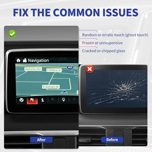 RESNAVSCREN 7" Touch Screen Digitizer BHP1611J0D Replacement for 2014-2016 Mazda 3 2 16-17 CX-3 16-18 MX-5 Toyota Yaris R iA Scion iA Radio Screen OEM Navigation System K40005A29F Touchscreen Display - Image 5
