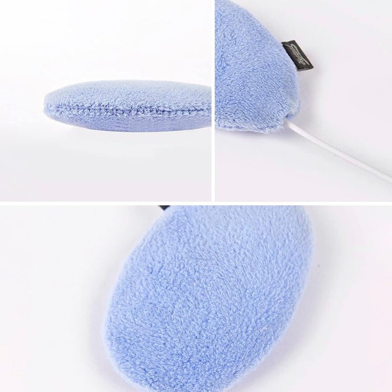 ويوبلز مدفأة يدوية كهربائية محمولة قابلة لإعادة الاستخدام، تسخين مزدوج الجوانب، تسخين سريع، درجة حرارة قصوى 60-80 درجة مئوية، تسخين فوري، هدايا شتوية للنساء والرجال والأطفال (أزرق) - Image 5