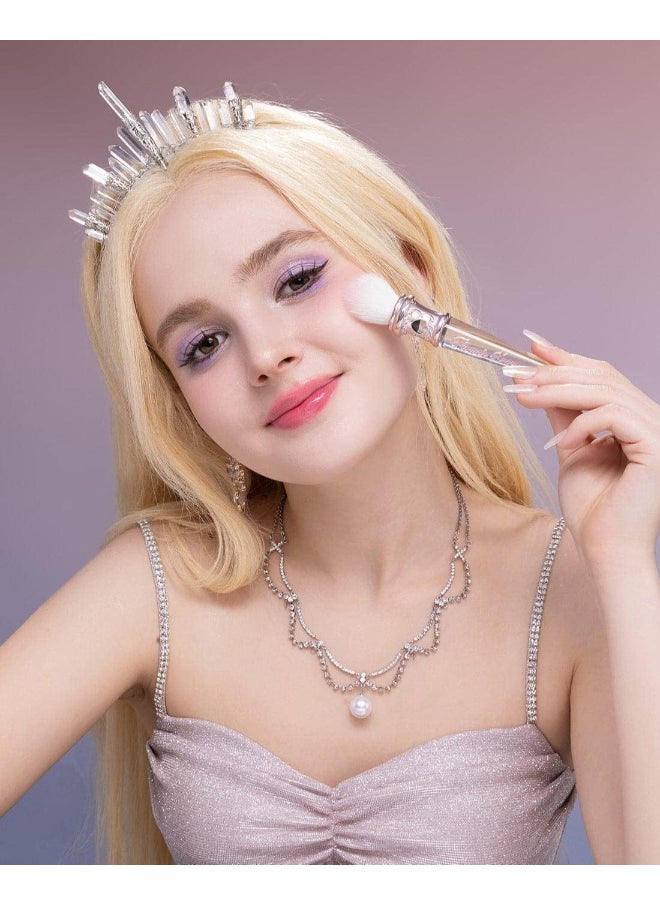 Flower Knows - Moonlight Mermaid Series Cosmetic Blush Brush Highlighter Bronzer Contour Makeup Brush (Crystal) - Image 1