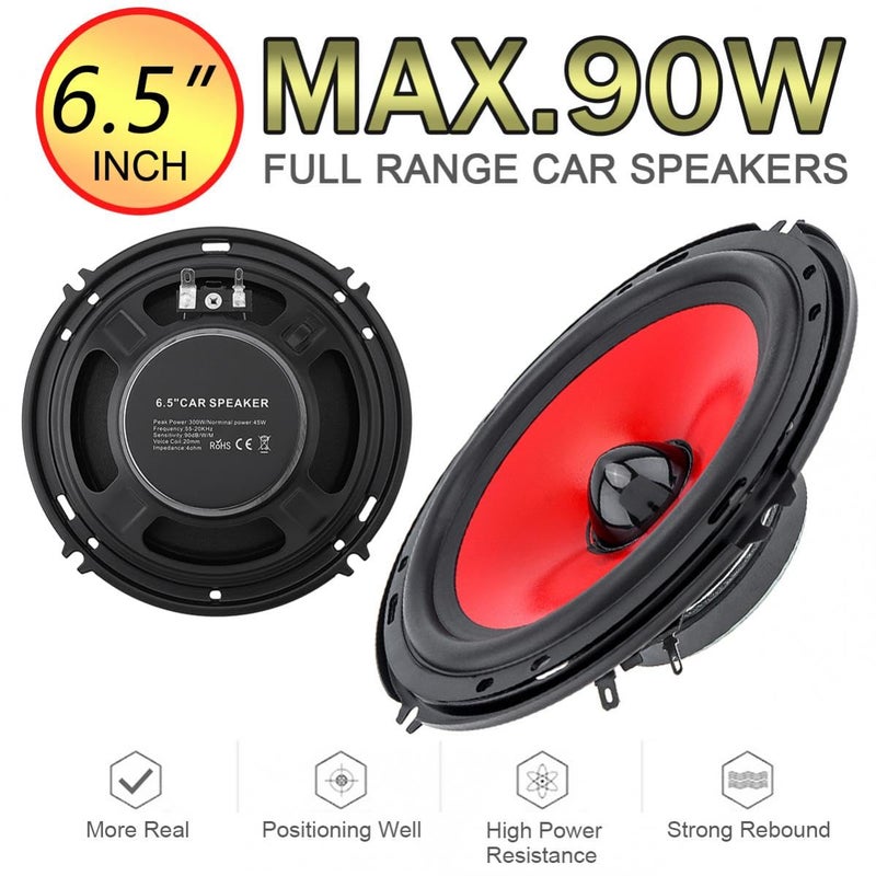 DriSentri 6.5" Coaxial Car Speakers, Set of 2, Easy Installation Heavy Mid-bass Tweeter - Image 3