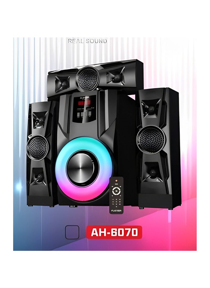 Platinum Subwoofer For Computer with Bluetooth Connection - AUX Cable - Memory Card port - USB port And Remote Control Model AH-6070  - Image 2