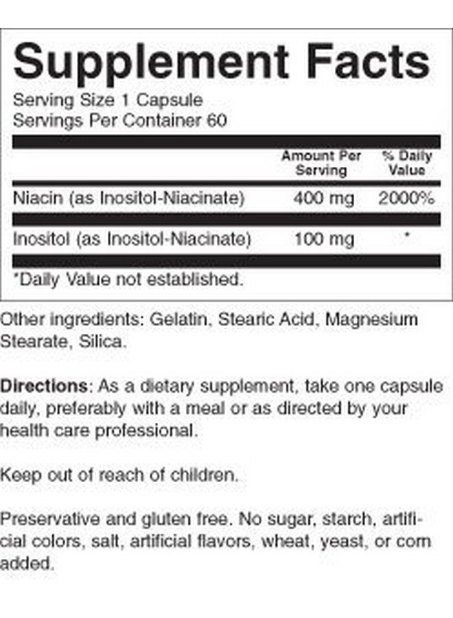 Nature's Blend مزيج الطبيعة نياسين بدون احمرار 400 ملغ 60 كبسولة - Image 3