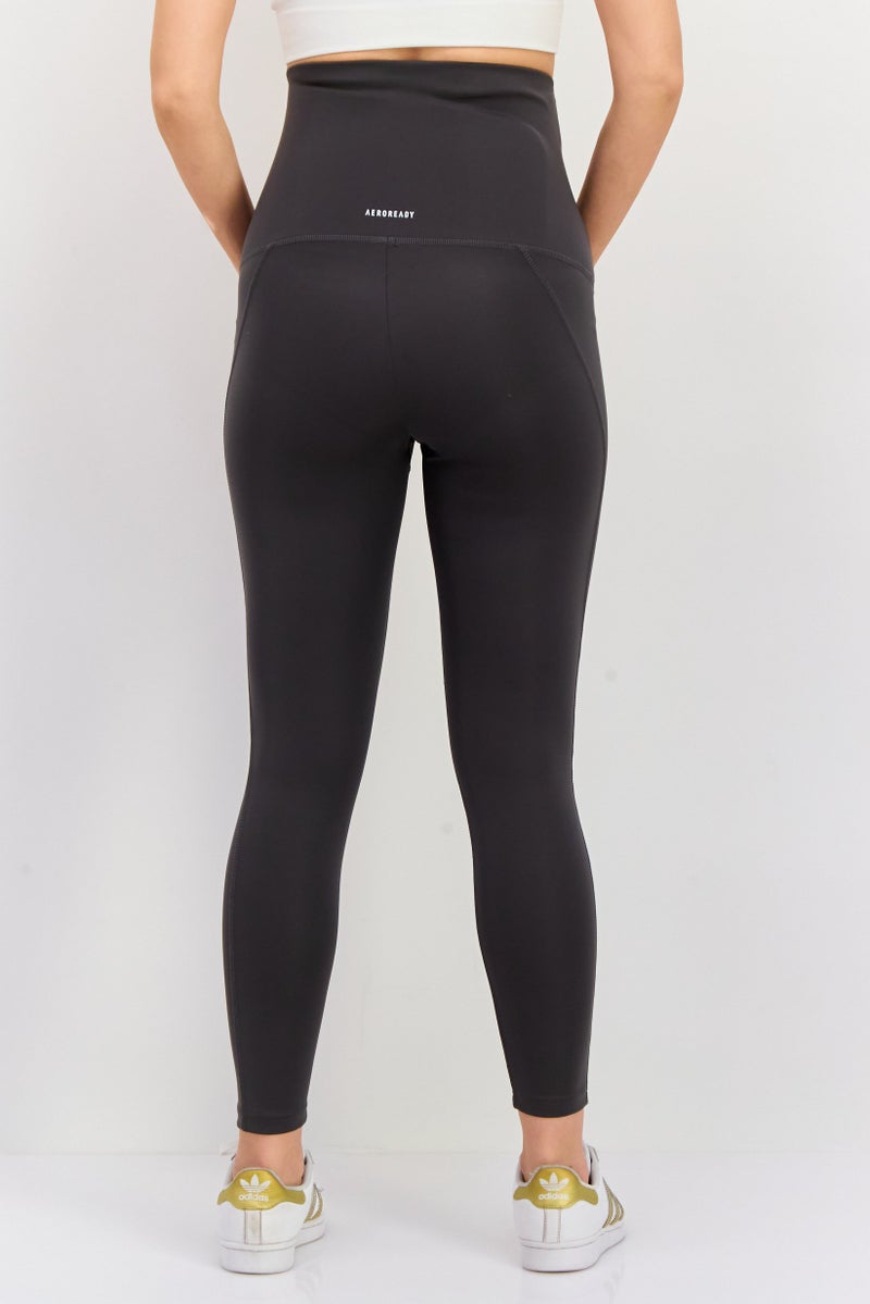 Adidas Maternity Sportswear Fit Training Leggings, Grey  - Image 3