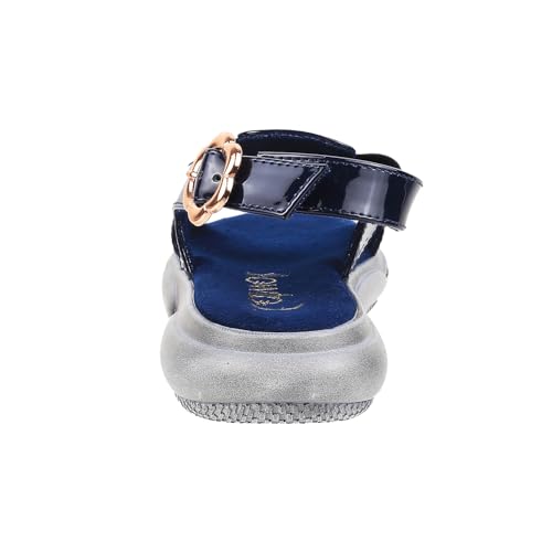 Catwalk Women Stylised Back Straps Platforms | For Women & Girls (BLUE,7 UK) - Image 5