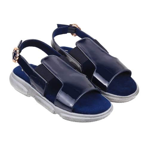 Catwalk Women Stylised Back Straps Platforms | For Women & Girls (BLUE,7 UK) - Image 2