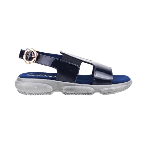 Catwalk Women Stylised Back Straps Platforms | For Women & Girls (BLUE,7 UK) - Image 3