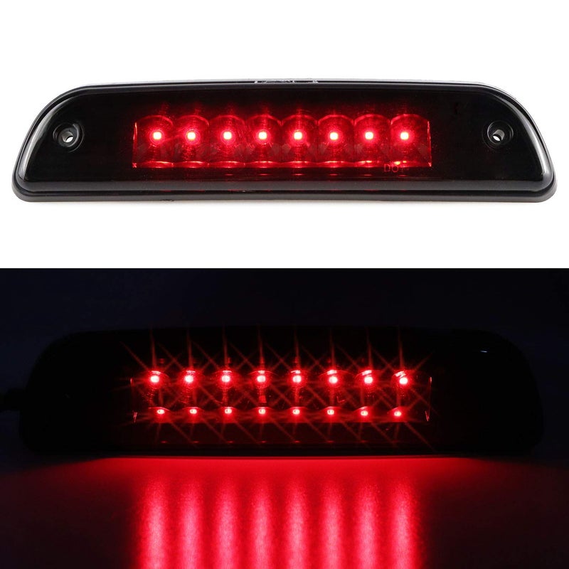 Tresound 3rd Third Brake Light for 1995-2023 Toyota Tacoma LED Center High Mount Stop Light, 2016-2023 Fit for Extended Cab Pickup Only (Black Housing Smoked Lens) - Image 1