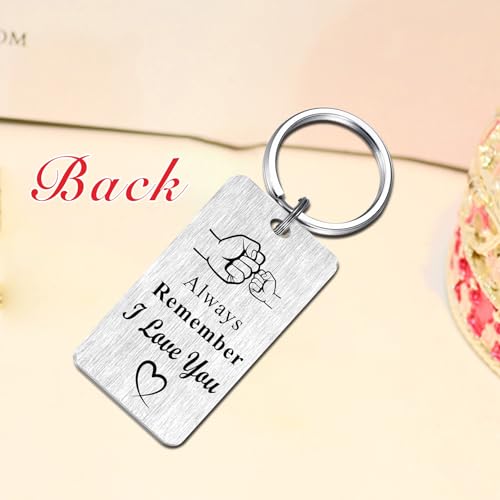 Jzxwan Brother Gifts, I Love You Brother Birthday Graduation Keychain from Sister, I Will Always Your Back Key Chain Gift for Men - Image 5