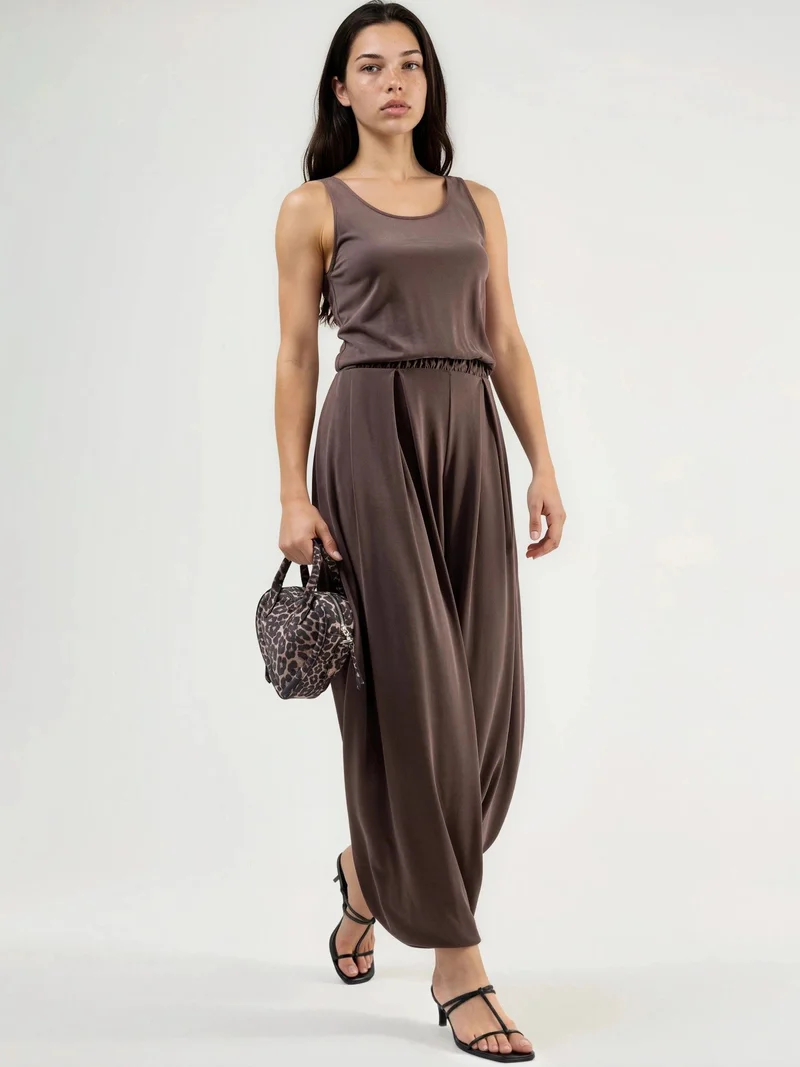 بوسيم BUSEM Pleated Modal Jumpsuit