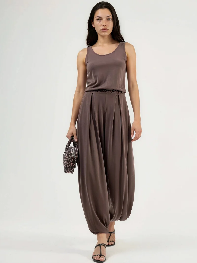 بوسيم BUSEM Pleated Modal Jumpsuit