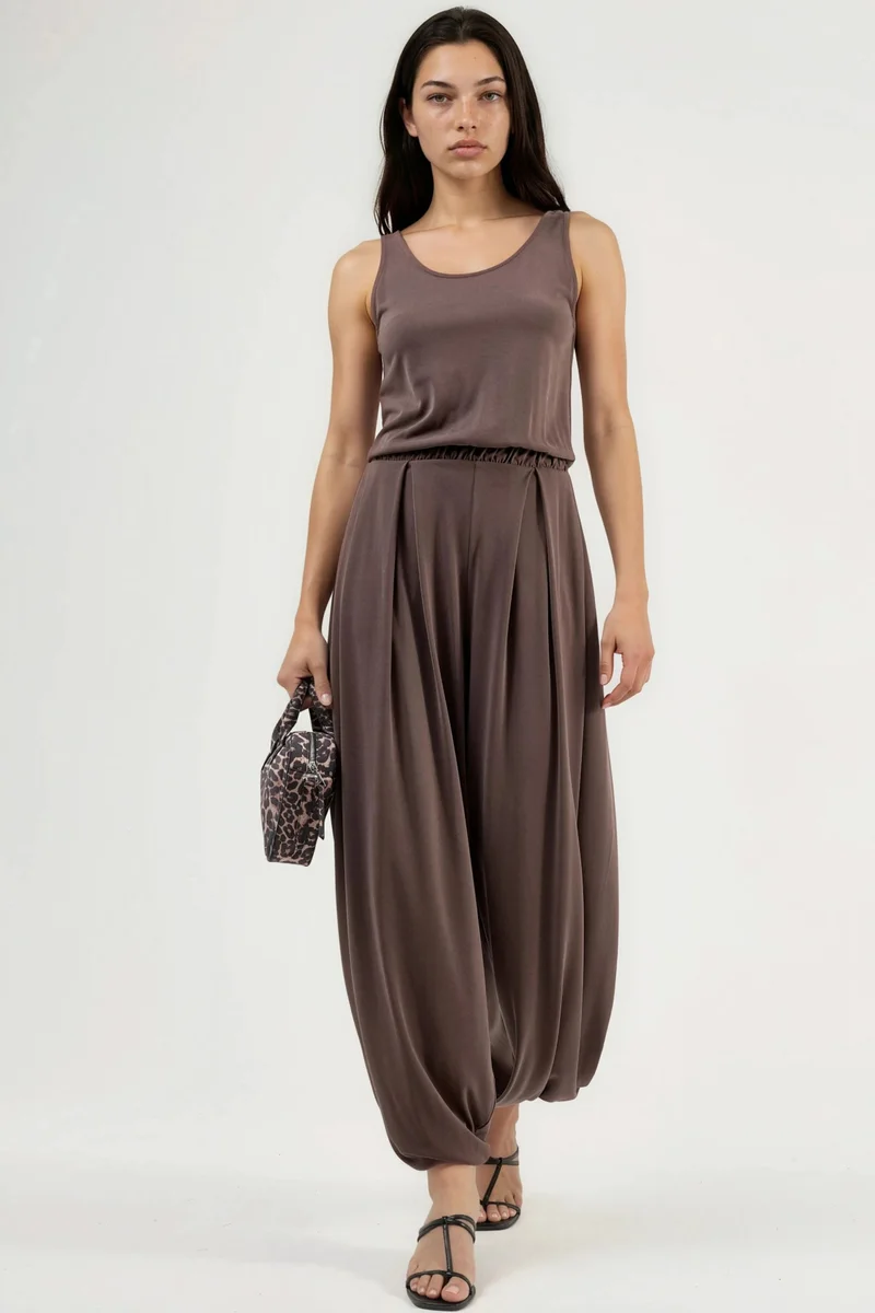 Busem BUSEM Pleated Modal Jumpsuit