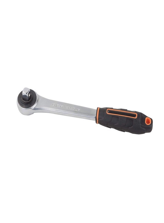 GROZ Push Through Ratchet Handle with Removable Square Drive| Ideal for quick loosening & tightening of fasteners| Ergonomic Handle| Chrome Vanadium Body| 30 Teeth Design| Drive: 1/2”| RTD/PT/1-2/UG - Image 1