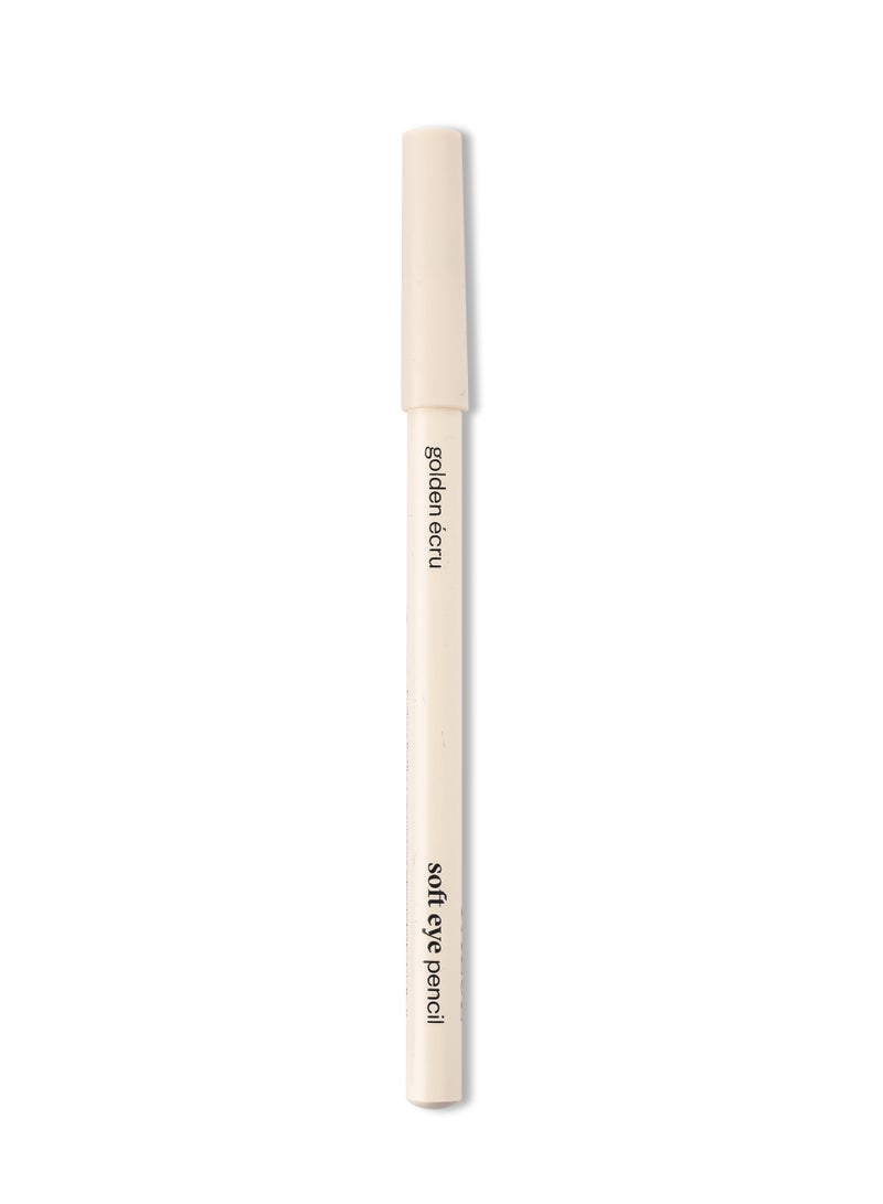 Paese Soft Eye Pencil Cocktail Smooth, Long-Lasting Eyeliner Enriched with Vitamins A, C & E, Creamy, Blendable Formula for Natural, Defined Eyes 06 Golden Ecru - Image 1