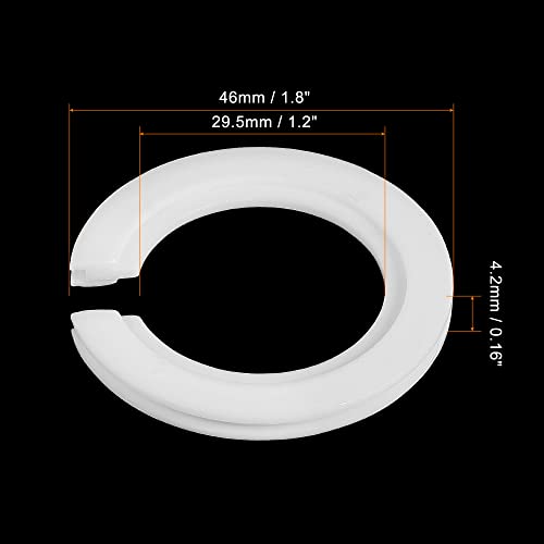 MECCANIXITY Lamp Shade Reducing Ring E27 to E14 Holder Adapter Ring Converter Reducer Fitting for Light Fixtures, White Pack of 10 - Image 2