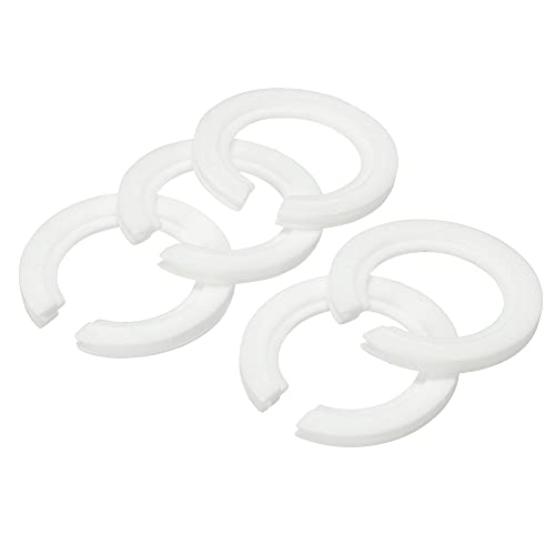 MECCANIXITY Lamp Shade Reducing Ring E27 to E14 Holder Adapter Ring Converter Reducer Fitting for Light Fixtures, White Pack of 10 - Image 1