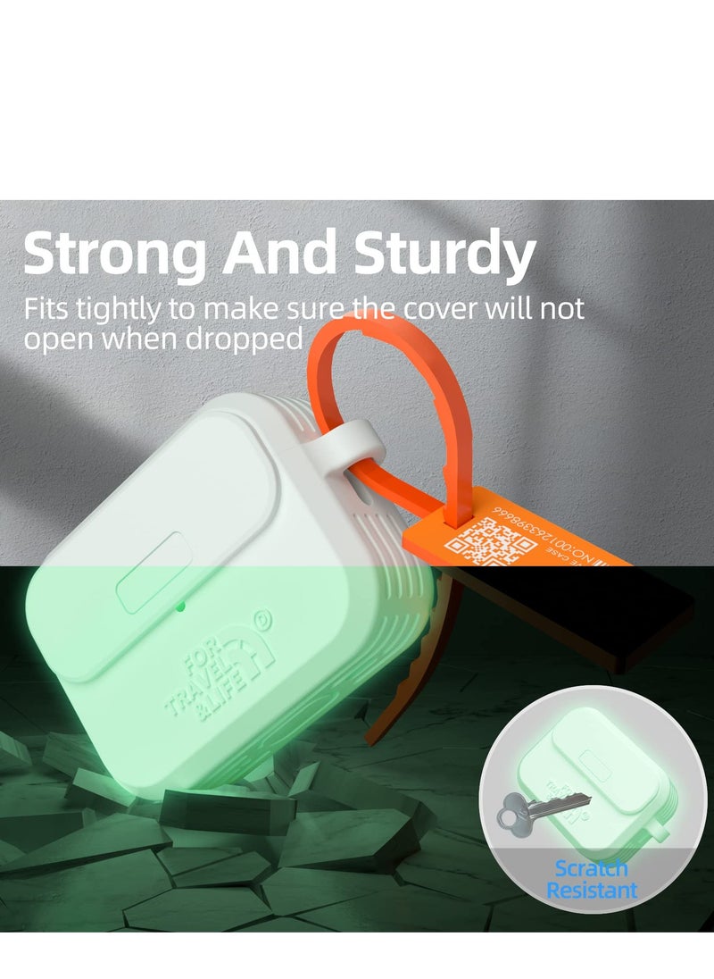 Excefore - Headphone Protective Cover, Compatible with AirPods Pro 2nd/1st Generation Case Cover, Rugged Military Grade Protective Cover, with Apple AirPods Pro 2022/2019 Charging Case (Nightglow Clear) - Image 1