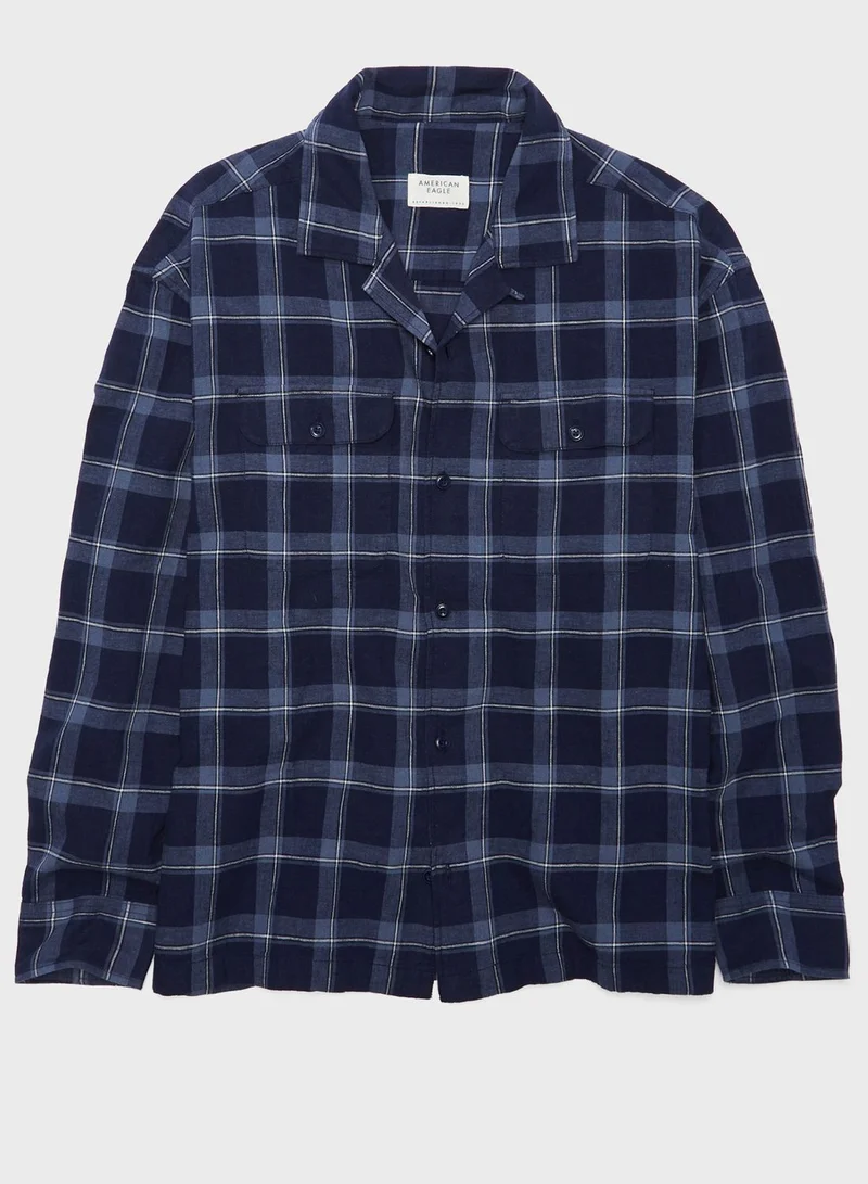 امريكان ايجل Checked Regular Fit Shirt