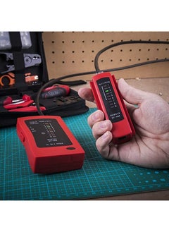 Hi-Spec Hi-Spec 9pc Network Cable Tester Tool Kit Set for CAT5, CAT6, RJ11, RJ45. Ethernet LAN Crimper, Punchdown, Coax Stripper & More  - Image 5