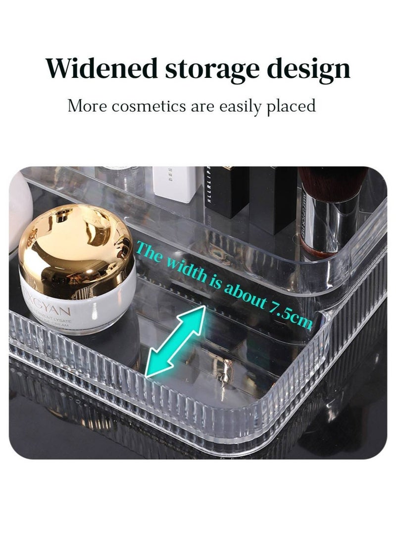 Sisily Perfume Organizer, 3-Tier Clear Acrylic Perfume and Cosmetic Display Stand, Vanity Organizer for Perfume Bottles, Skincare and Makeup - Image 2