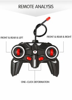 GROIC RC Car Transforming Robot Car Toy with LED Light, One Button Transform, 360° Rotation Drift Car 1:18 Scale, 2 in 1 Electronic Toy  - Image 3