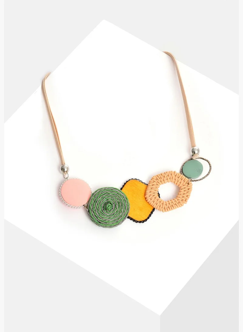 SOHI Gold Plated Designer Necklace