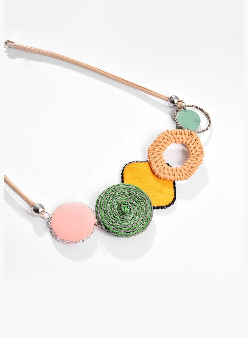 SOHI Gold Plated Designer Necklace