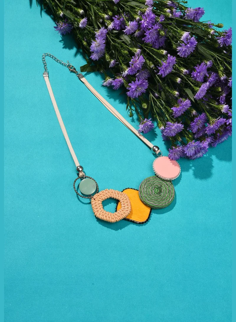 SOHI Gold Plated Designer Necklace