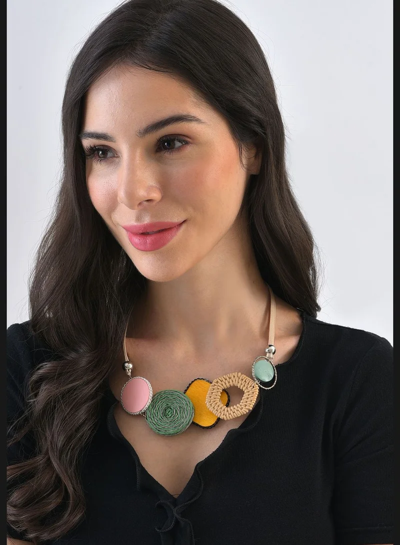 SOHI Gold Plated Designer Necklace