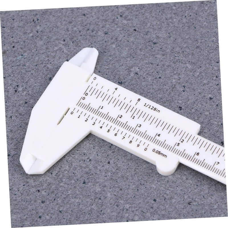 مقياس بلاستيكي صغير مزدوج القياس متري وإمبراطوري لقياس العمق الداخلي والخارجي والخطوة - Image 5