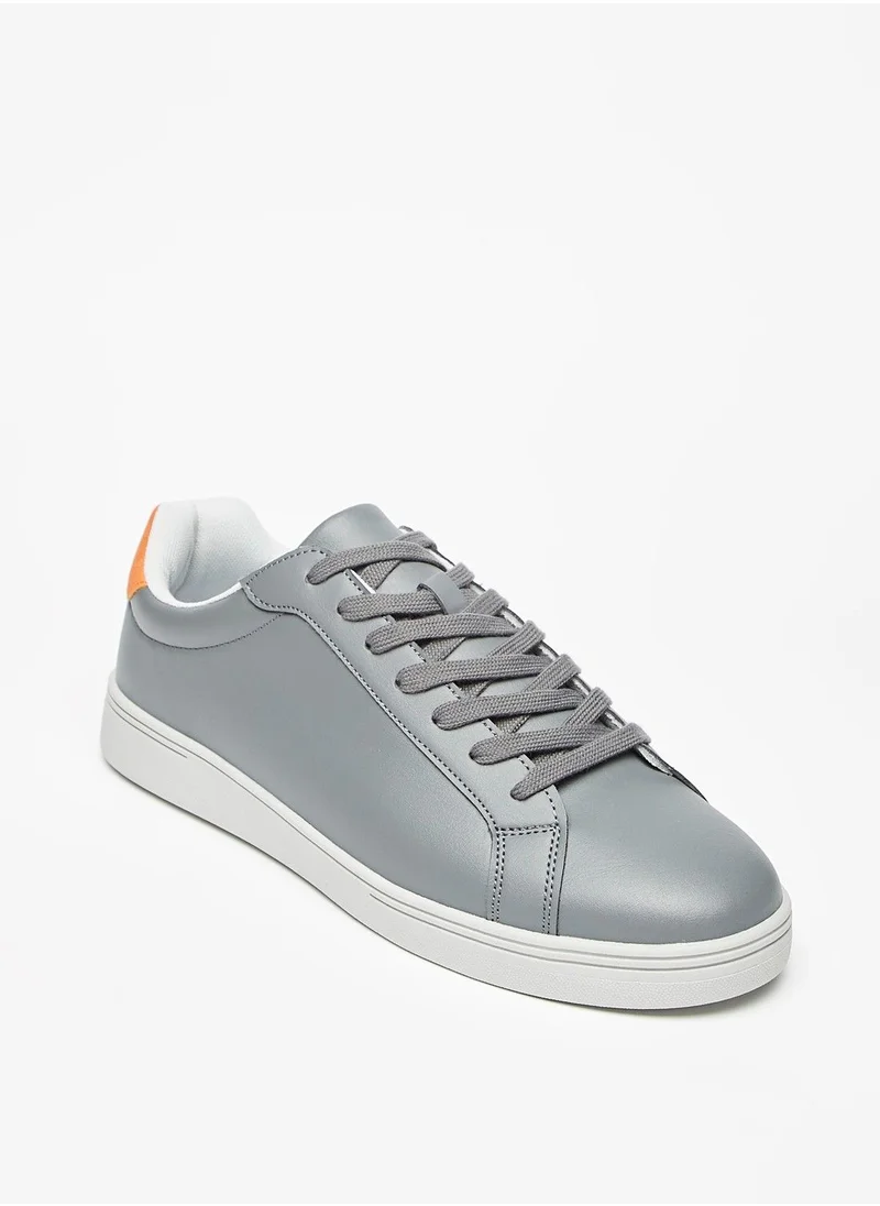 shoexpress Panelled Sneakers with Lace Up Closure