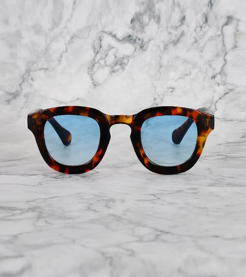 Explicit Poets Explicit Poets Unisex ROBIN Tortoise - Gradient Blue Stylish Sunglasses, 5EP9