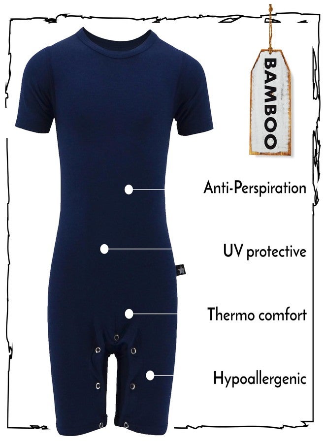 JOF London Onesie Bodyshort With Snap Pushbuttons For Kids | Marine | 11-12 Years Old | Adaptive Clothing For Children With Special Needs - Image 3