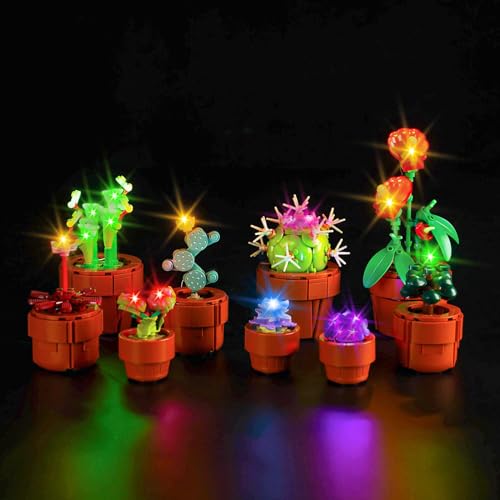 Hilighting Upgraded Led Light Kit for LEGO Icons Tiny Plants Building Toy Set Carnivorous Tropical and Arid Flora Compatible with LEGO 10329 Gift Idea for Boys Girls and Kids Model Not Included - Image 1