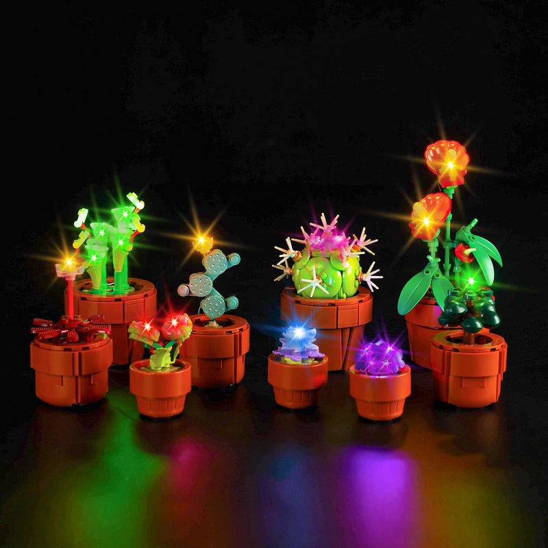 Hilighting Upgraded Led Light Kit for LEGO Icons Tiny Plants Building Toy Set Carnivorous Tropical and Arid Flora Compatible with LEGO 10329 Gift Idea for Boys Girls and Kids Model Not Included - Image 3