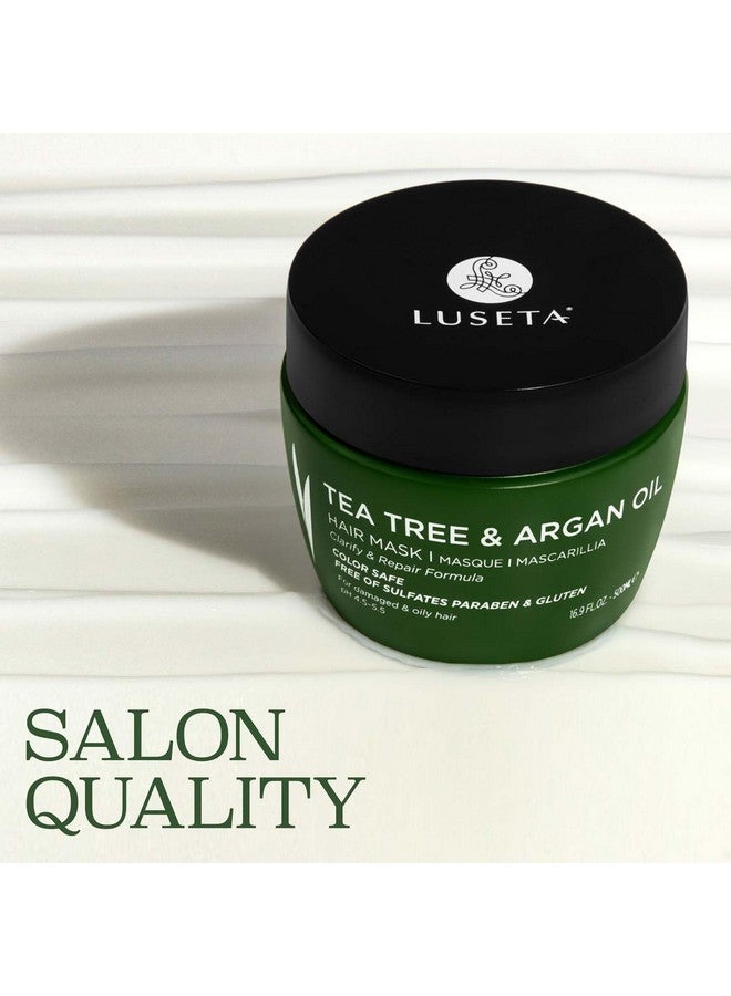 لوسيتا قناع الشعر بزيت شجرة الشاي من لوسيتا، 16.9 أونصة، علاج مرطب ومهدئ لحكة فروة الرأس والقشرة - Image 4
