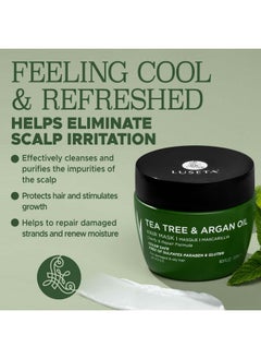 L LUSETA Luseta Tea Tree Oil Hair Mask 16.9 Oz Hydrating & Moisturizing Treatment Soothing For Itchy Scalps And Dandruff  - Image 2
