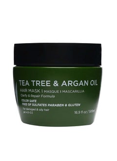 L LUSETA Luseta Tea Tree Oil Hair Mask 16.9 Oz Hydrating & Moisturizing Treatment Soothing For Itchy Scalps And Dandruff  - Image 1