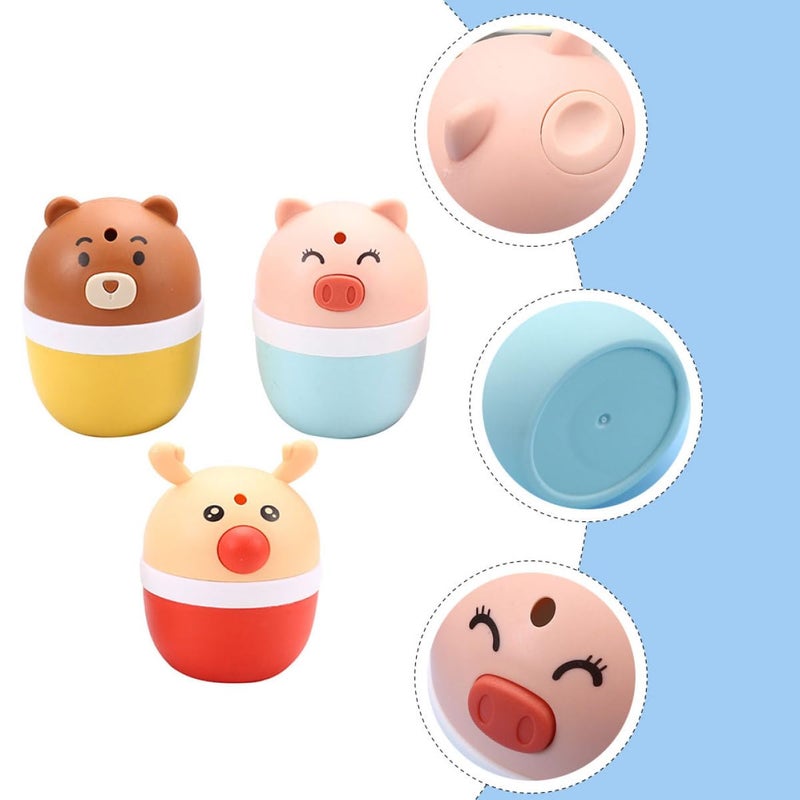 Automatic Push Type Toothpick Holder Cute Cartoon Kitchen Storage Box Random Color 3pcs - Image 4