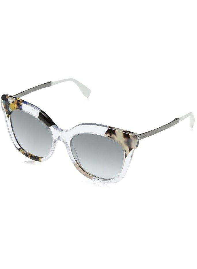Fendi Full Rim Square Women Sunglass - FF0179/S TKUJJ - Lens Size: 53 mm - Multicolor - Image 1