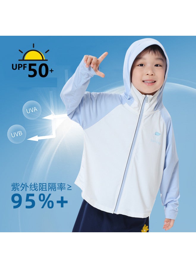 Bornbay Summer Kids' Lightweight Jacket, Boys & Girls Hooded Cardigan Long Sleeve Breathable Thin Top - Image 3
