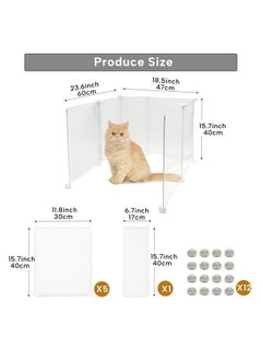 Keyide KEYIDE High Wall Cat Litter Box Splash Guard, DIY Cat Litter Pan Siding Kitten Litter Tray Pee Shield Dog Scatter Barrier, 24L x 19W x 16H Keep Floor Clean  - Image 4