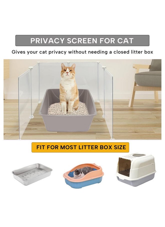 Keyide - KEYIDE High Wall Cat Litter Box Splash Guard, DIY Cat Litter Pan Siding Kitten Litter Tray Pee Shield Dog Scatter Barrier, 24L x 19W x 16H Keep Floor Clean - Image 1