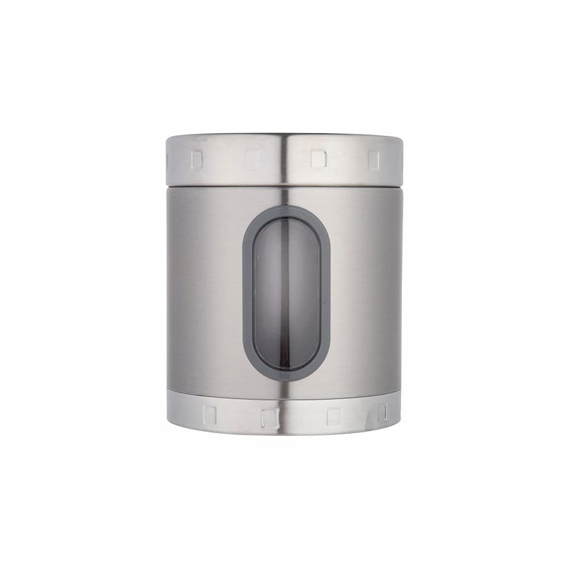 DUBBLIN Stainless Steel Storage jar container Fresher screw lid transparent visible window food safe steel Storage container 1500 ml, 1 Piece, Silver - Image 1