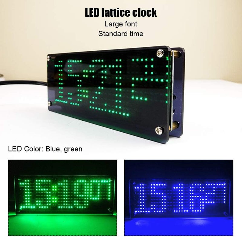 klarako Digital Clock Kits LED 5V DIY Alarm Clock Kit Dots Module with Temperature Prompt - Image 5