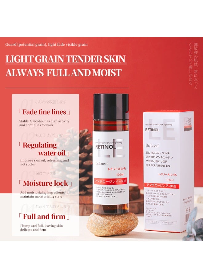 Dr. Lucel مجموعة العناية بالبشرة المضادة للشيخوخة بتركيز 0.4% ريتينول | تونر 105 مل + سيروم 37 مل + كريم 30 غ، مجموعة مضادة للتجاعيد وشد البشرة - Image 2