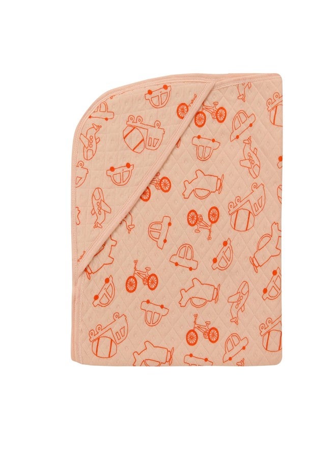 Dikary Hooded Baby Towel - Premium Soft Baby Bath Towel for Bathtub for Newborn, Infant - Ultra Absorbent, Natural Baby Stuff Towel for Boy and Girl (Peach) - Image 4