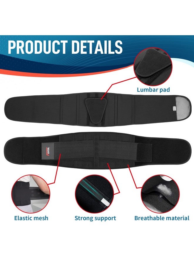 FEATOL FEATOL 4XL Lumbar Support Belt for Men Heavy Lifting Work, Back Brace for Lower Back Pain, Breathable Support Belt with Lumbar Pad for Scoliosis, Herniated Disc, Sciatica (Fit Size:63''-68.9'')  - Image 3